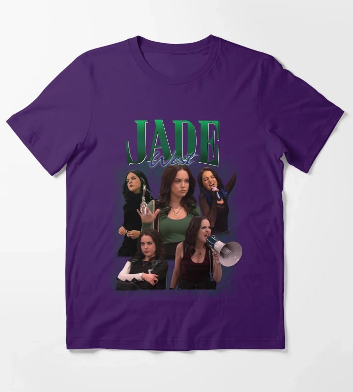 Jade West Retro Homage Design T-Shirt Purple