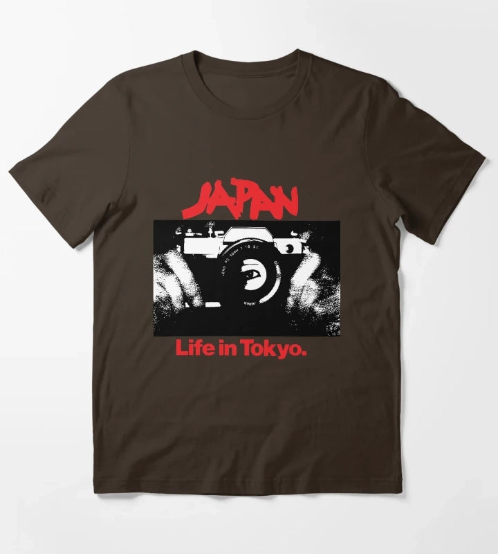 Japan Life In Tokyo T-Shirt Brown