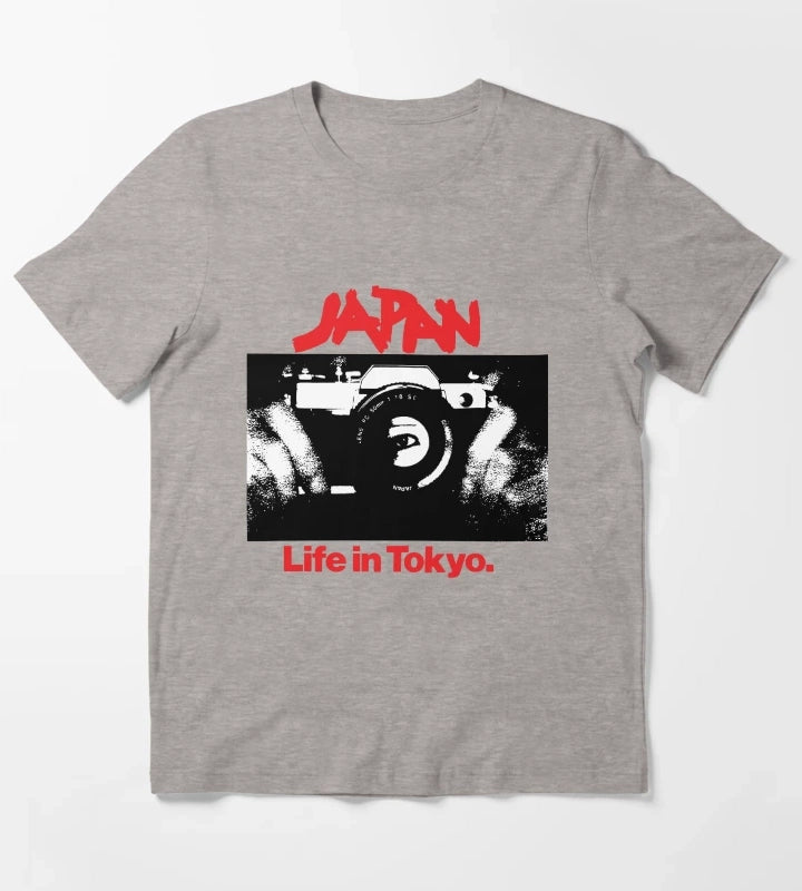 Japan Life In Tokyo T-Shirt Heather Grey