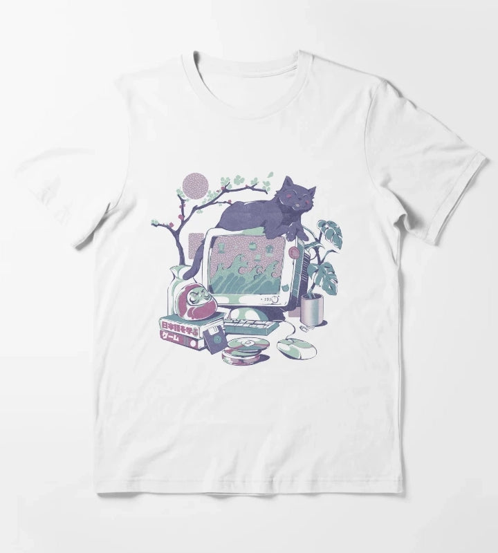 Japanese Desktop T-Shirt White