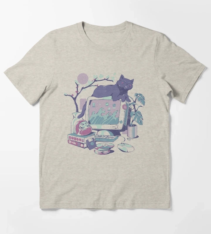 Japanese Desktop T-Shirt Cream