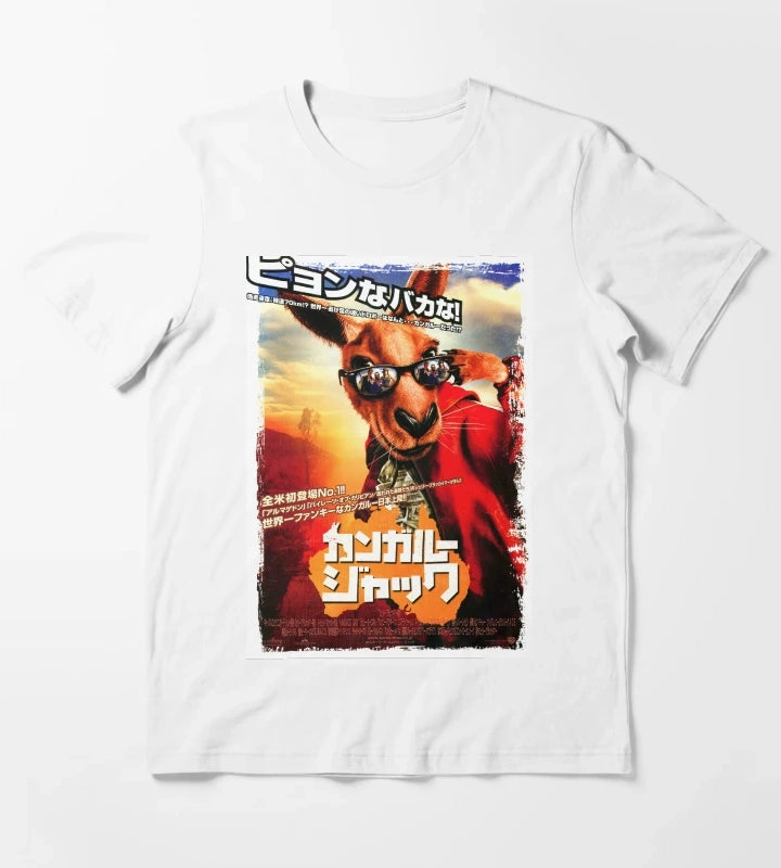 Japanese Kangaroo Jack T-Shirt White