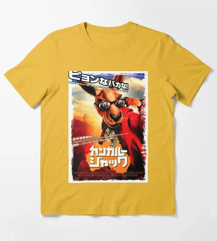 Japanese Kangaroo Jack T-Shirt Yellow