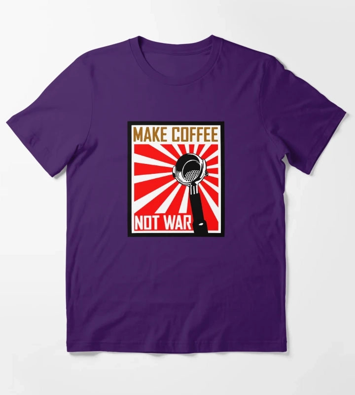 Japanese Propaganda Coffee Poster T-Shirt Purple