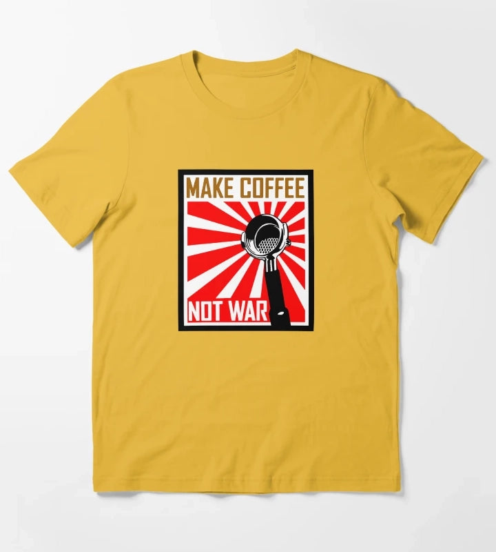 Japanese Propaganda Coffee Poster T-Shirt Yellow
