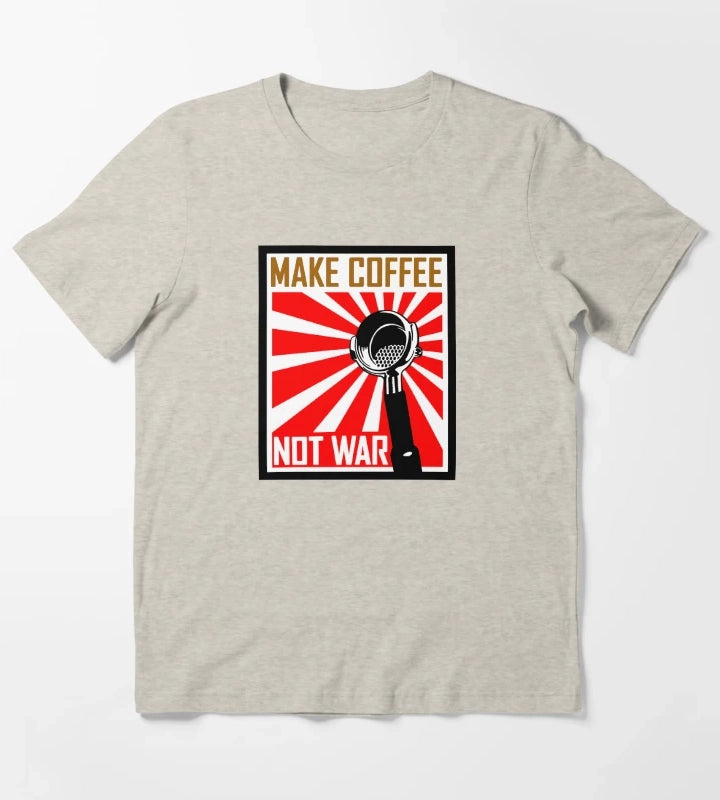 Japanese Propaganda Coffee Poster T-Shirt Cream