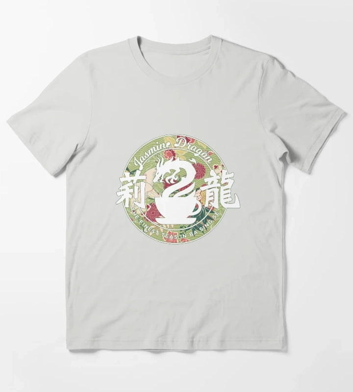 Jasmine Dragon PEONY T-Shirt Light Grey