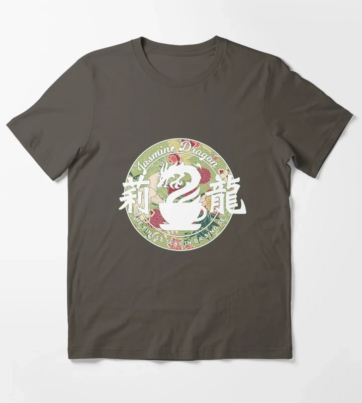 Jasmine Dragon PEONY T-Shirt Dark Grey