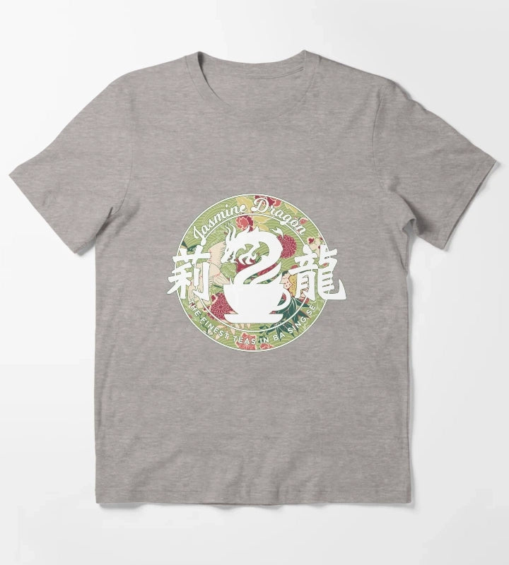Jasmine Dragon PEONY T-Shirt Heather Grey