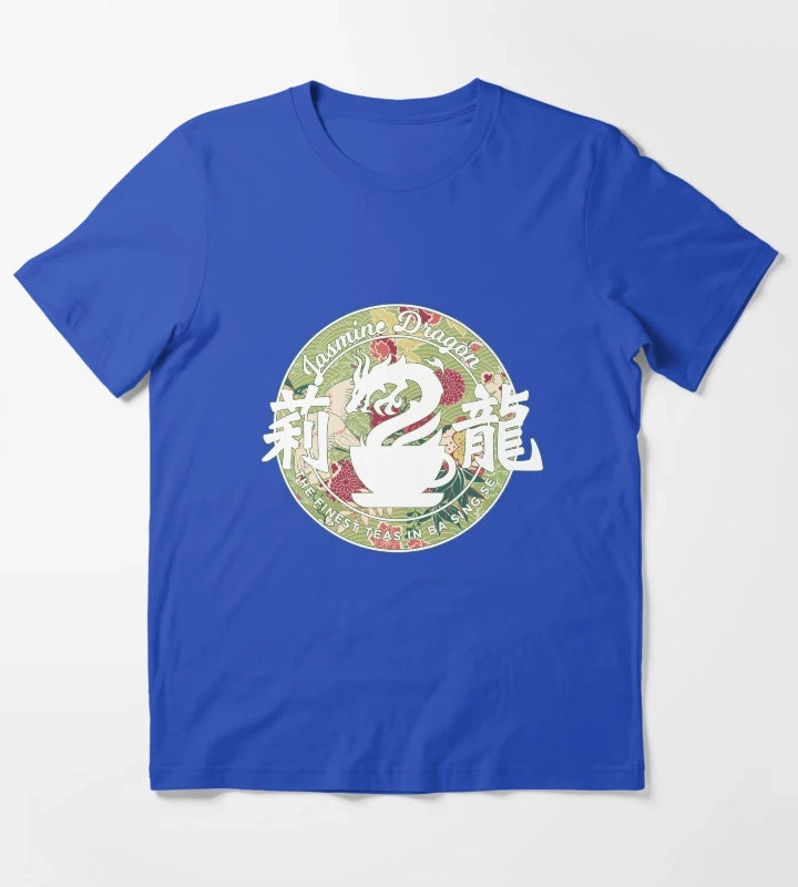 Jasmine Dragon PEONY T-Shirt Blue