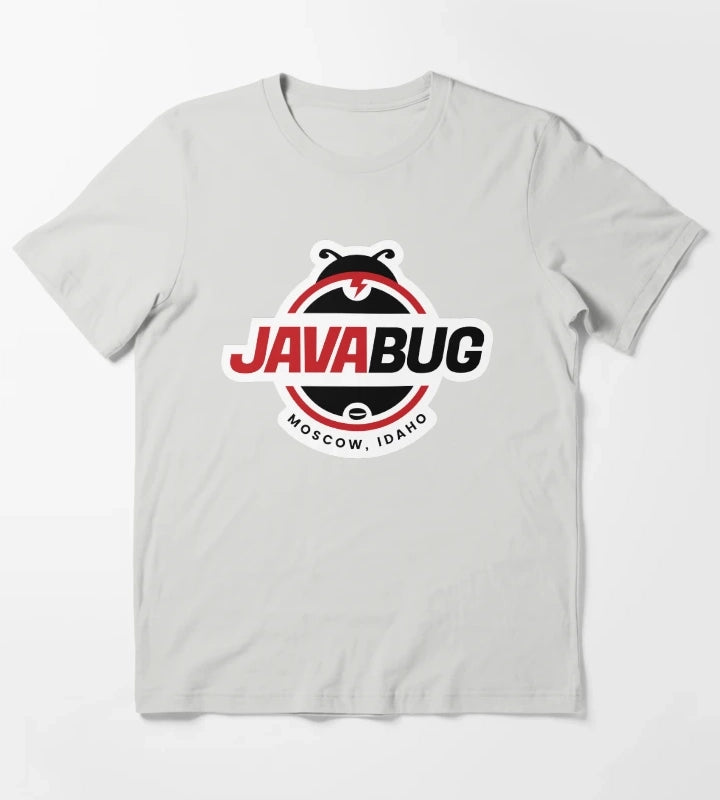 Java Bug Coffee Moscow Idaho T-Shirt Light Grey