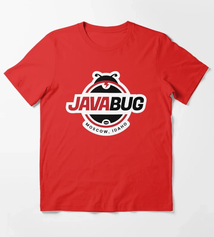 Java Bug Coffee Moscow Idaho T-Shirt Red