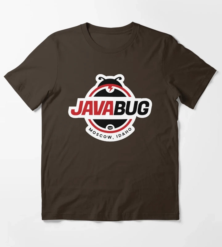 Java Bug Coffee Moscow Idaho T-Shirt Brown