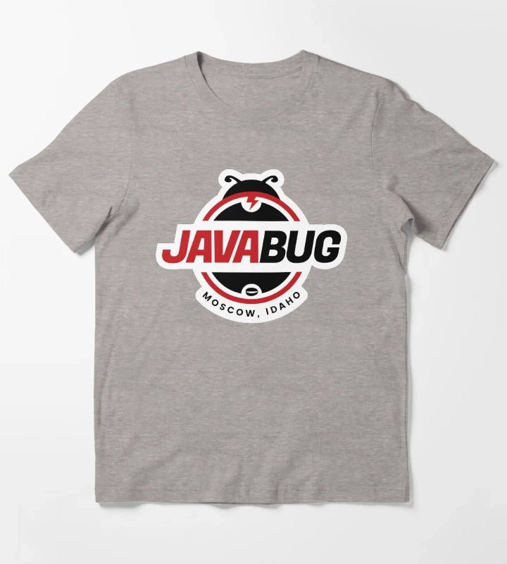 Java Bug Coffee Moscow Idaho T-Shirt Heather Grey
