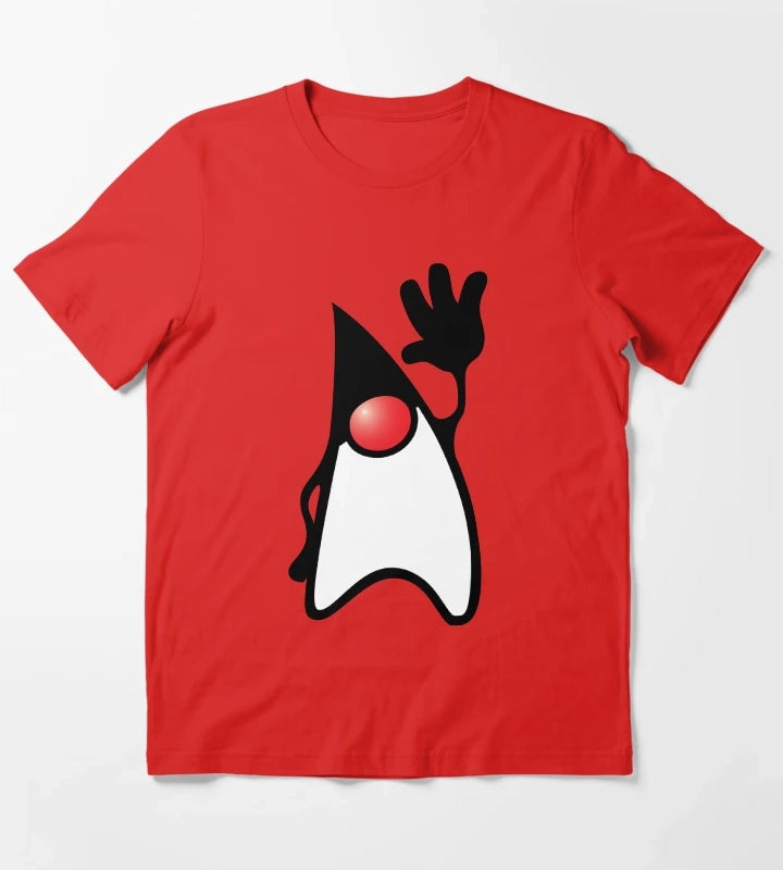 Java Duke Saying Hi T-Shirt Red
