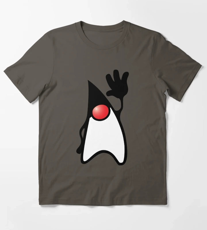 Java Duke Saying Hi T-Shirt Dark Grey