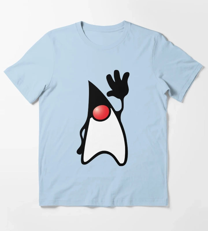 Java Duke Saying Hi T-Shirt Sky Blue