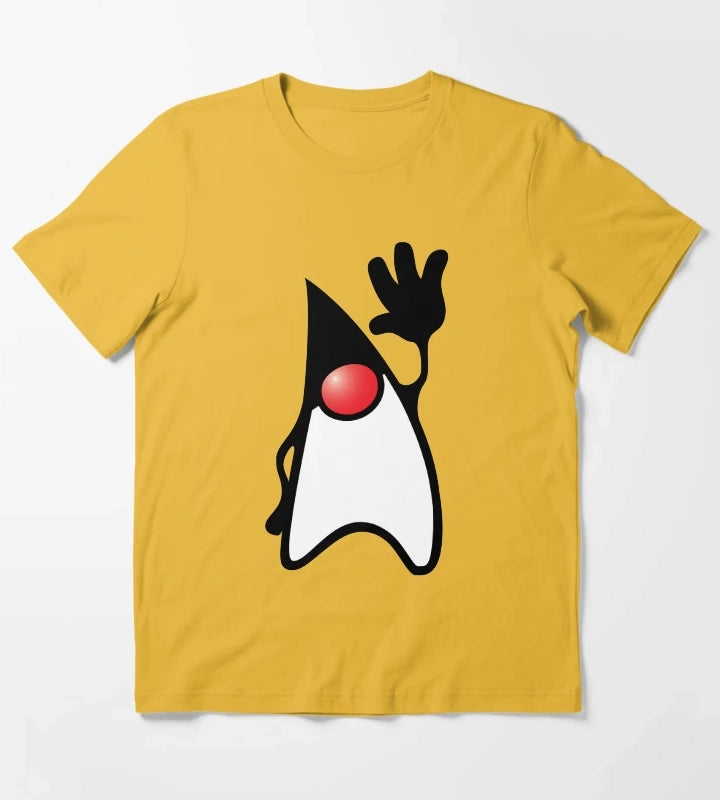 Java Duke Saying Hi T-Shirt Yellow