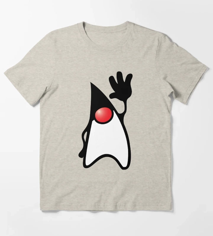 Java Duke Saying Hi T-Shirt Cream