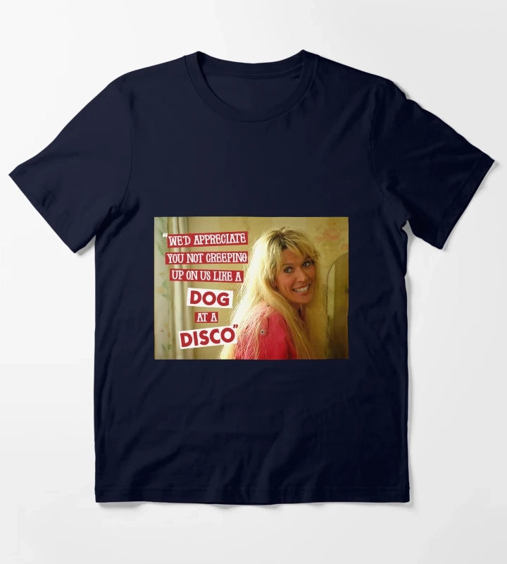 Jill Tyrell Dog at a disco T-Shirt Navy