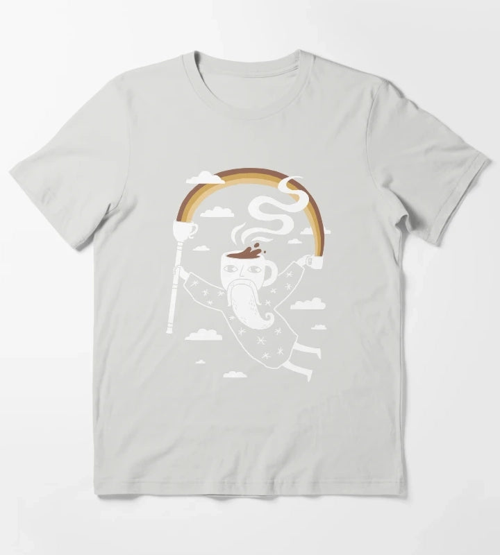 Joe the Coffee Wizard T-Shirt Light Grey