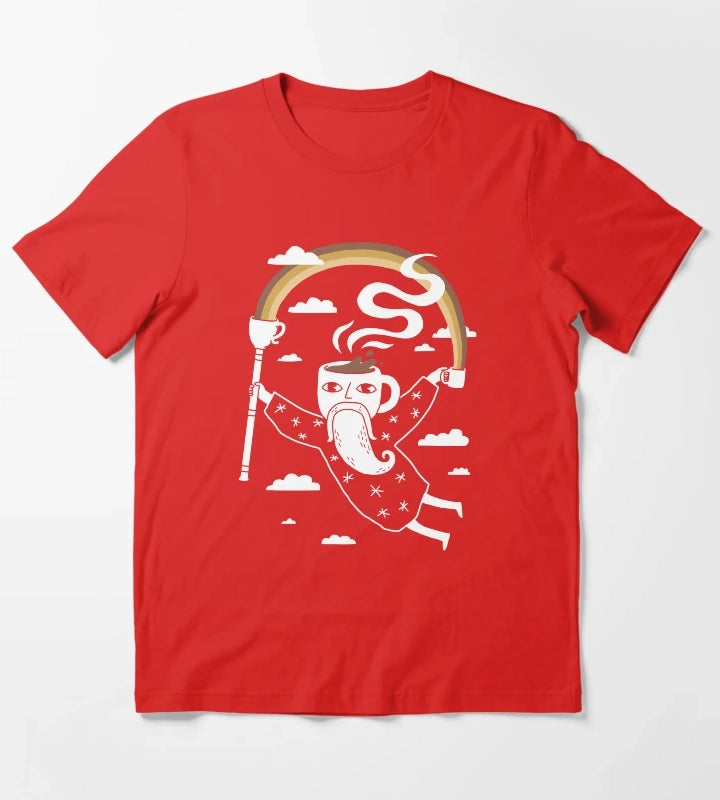 Joe the Coffee Wizard T-Shirt Red