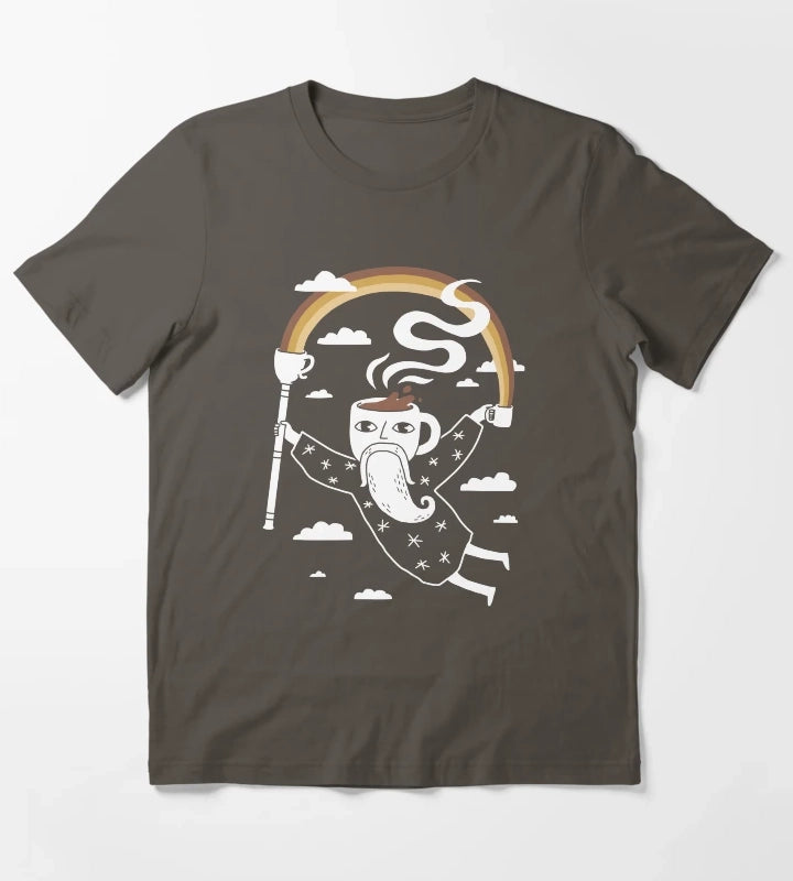 Joe the Coffee Wizard T-Shirt Dark Grey