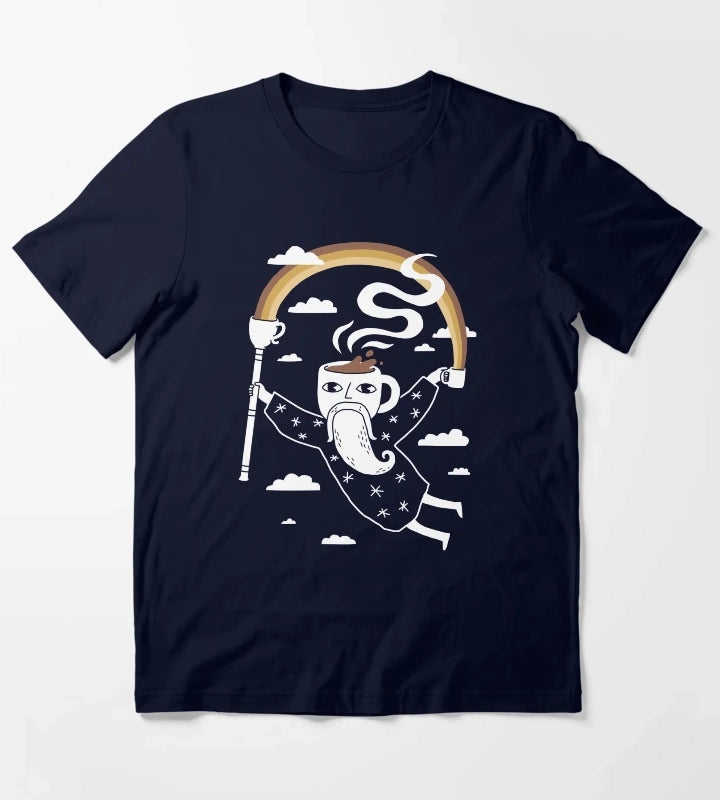 Joe the Coffee Wizard T-Shirt Navy