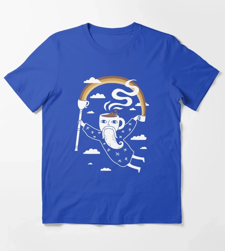 Joe the Coffee Wizard T-Shirt Blue