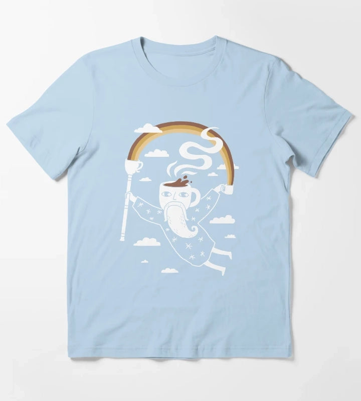 Joe the Coffee Wizard T-Shirt Sky Blue