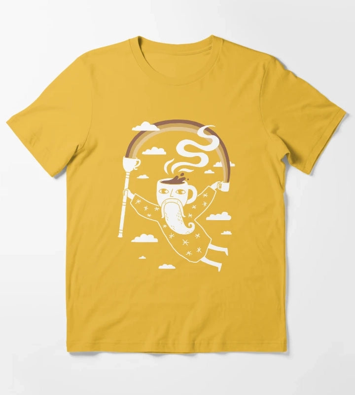 Joe the Coffee Wizard T-Shirt Yellow