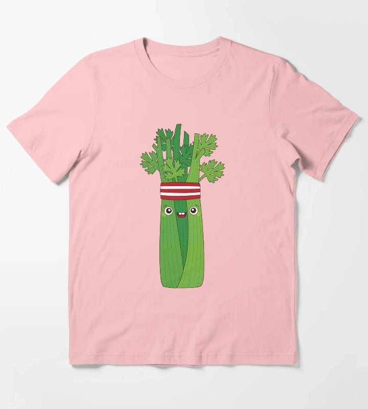 Jogging Celery in sweatband and Running Shoes T-Shirt Dark Grey