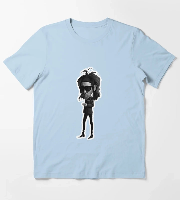 John Cooper Clarke 2026 Have It Tour Caricature TShirt Latitude Festival Punk Poet Fan Art Gift T-Shirt Sky Blue