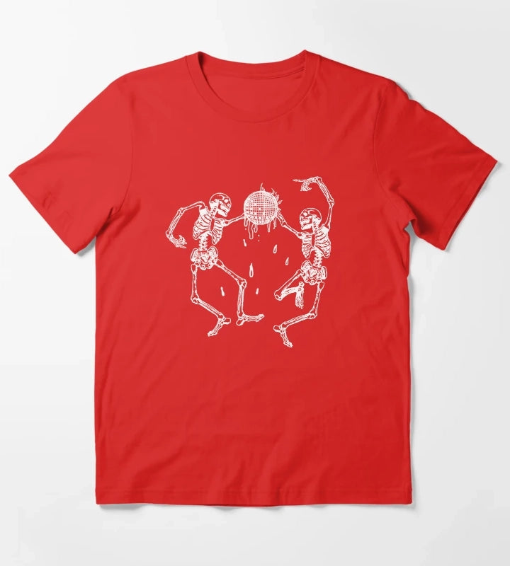 Joji Ballads 1 Slow Dancing Skeletons Disco Ball Design Recreation T-Shirt Red