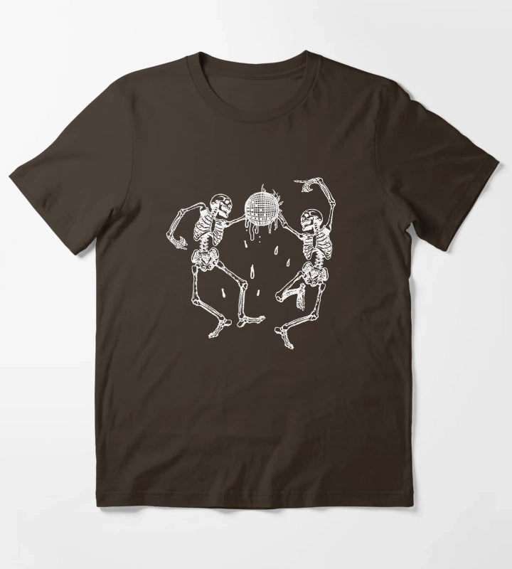 Joji Ballads 1 Slow Dancing Skeletons Disco Ball Design Recreation T-Shirt Brown