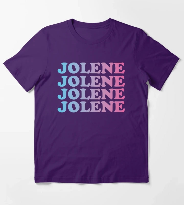 Jolene Jolene Jolene Joleeeene Pastel Gradient T-Shirt Purple