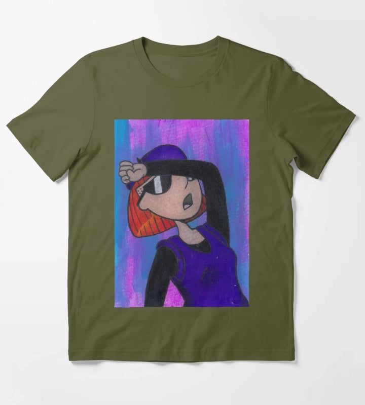 Judy Funnie from Nickelodeon Doug T-Shirt Olive Green