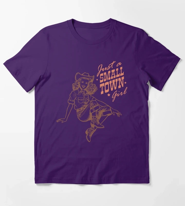 Just a Small Town Girl T-Shirt Purple