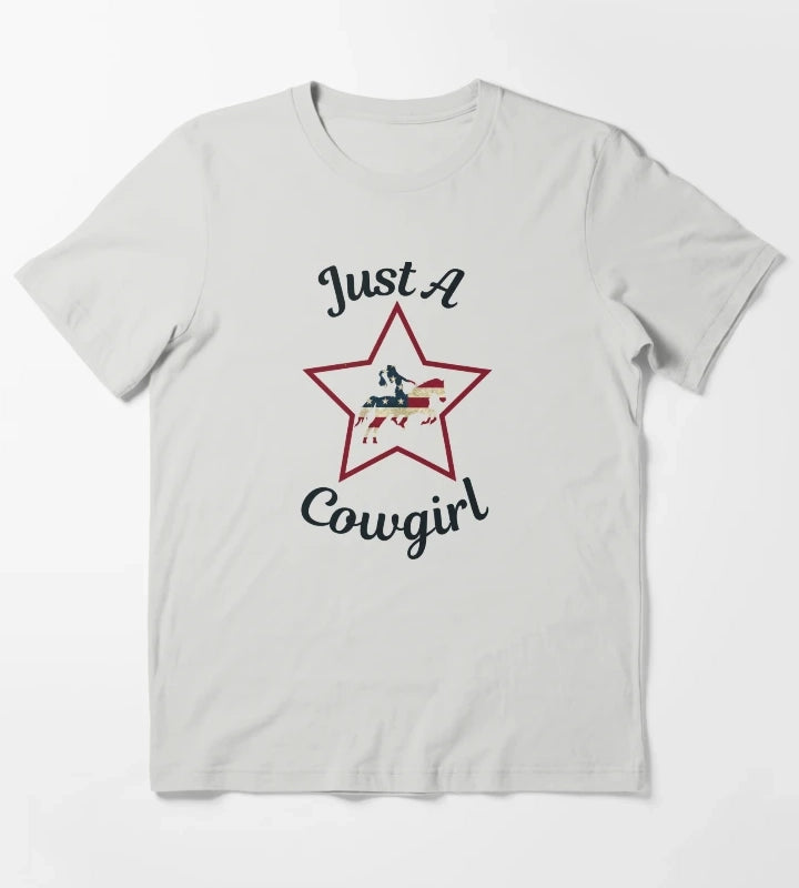 Just a cowgirl T-Shirt Light Grey