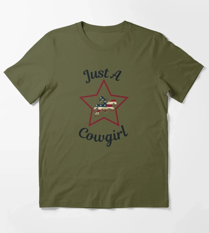 Just a cowgirl T-Shirt Olive Green