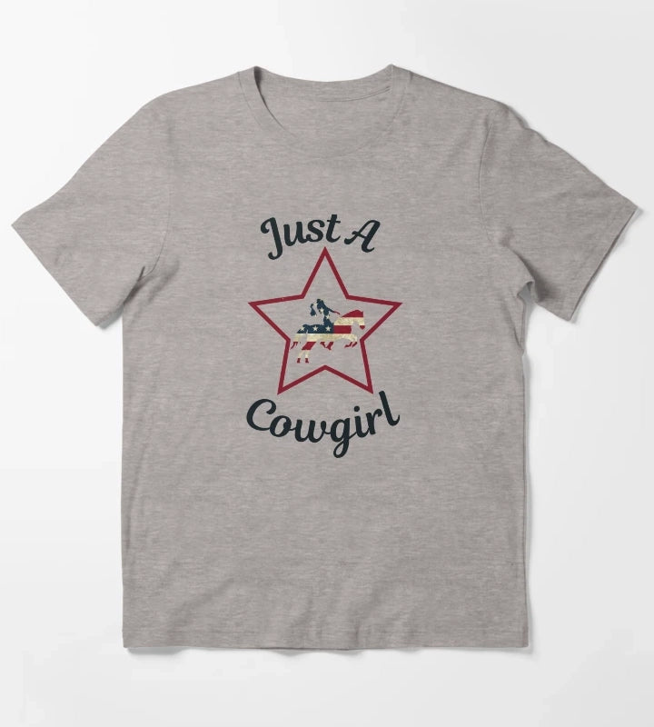 Just a cowgirl T-Shirt Heather Grey