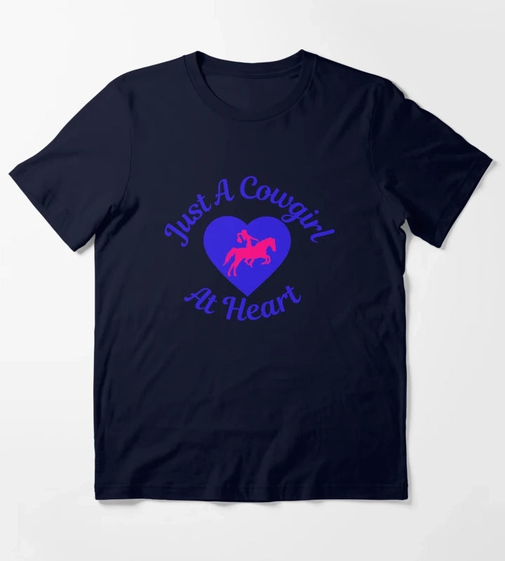 Just a cowgirl at heart T-Shirt Navy