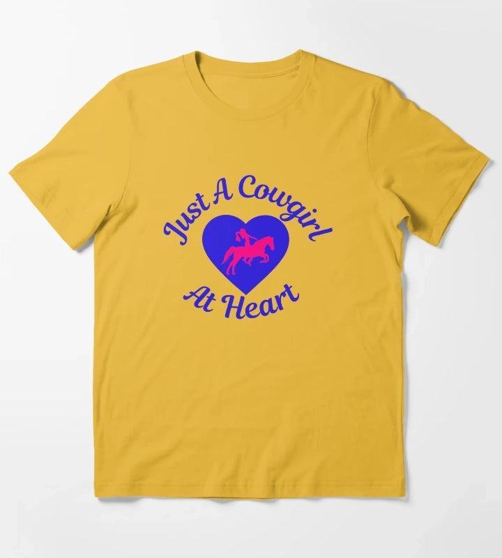 Just a cowgirl at heart T-Shirt Yellow