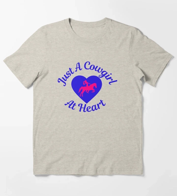 Just a cowgirl at heart T-Shirt Cream