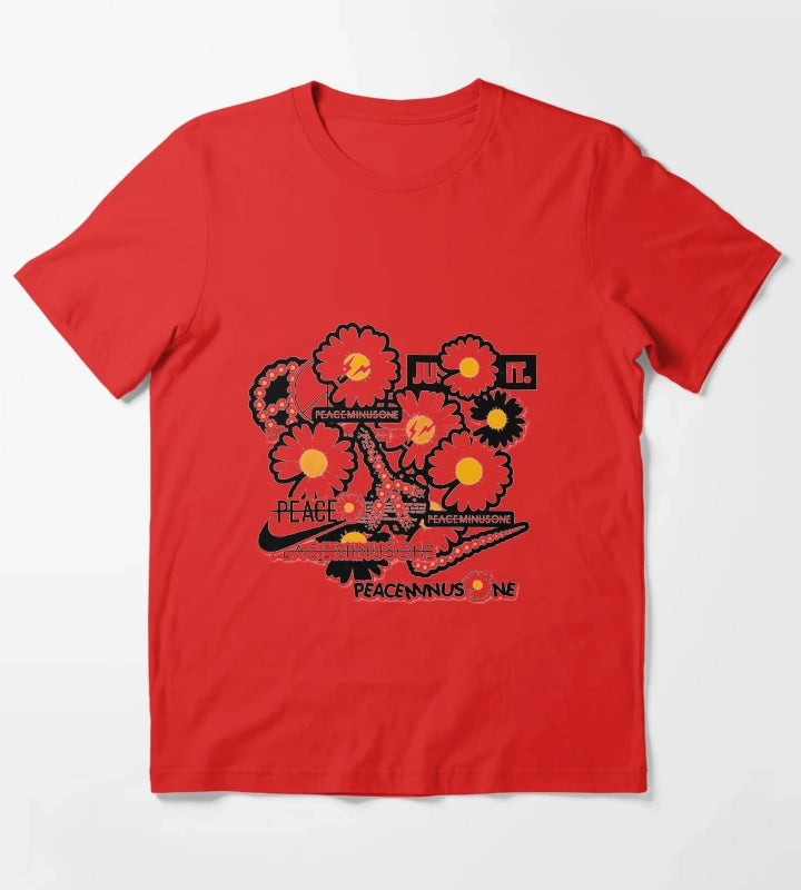 KPOP GDRAGON PEACEMINUSONE DAISY Classic T-Shirt Red