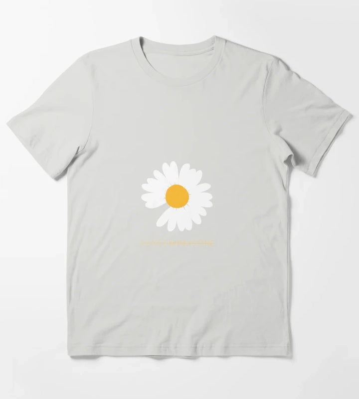 KPOP GDRAGON PEACEMINUSONE DAISY Classic TShirt T-Shirt Light Grey