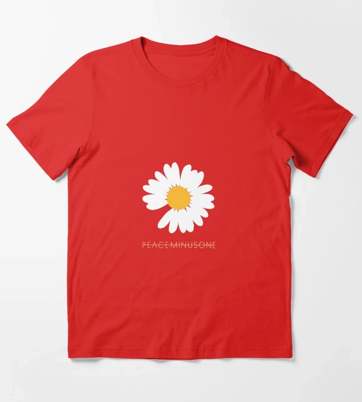 KPOP GDRAGON PEACEMINUSONE DAISY Classic TShirt T-Shirt Red