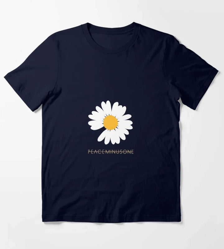 KPOP GDRAGON PEACEMINUSONE DAISY Classic TShirt T-Shirt Navy