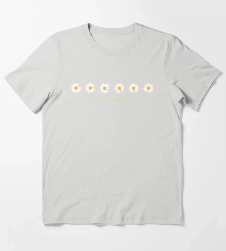KPOP GDRAGON PEACEMINUSONE DAISY T-Shirt Light Grey