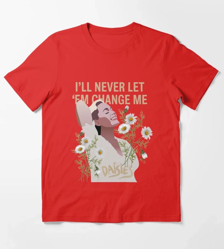 Katy Perry Daisies Cartoon T-Shirt Red